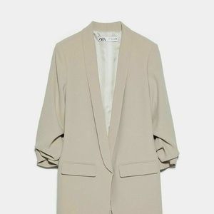Zara BLAZER WITH ROLLED-UP SLEEVES